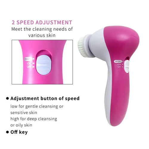 Cepillo Facial Eléctrico 5 en 1